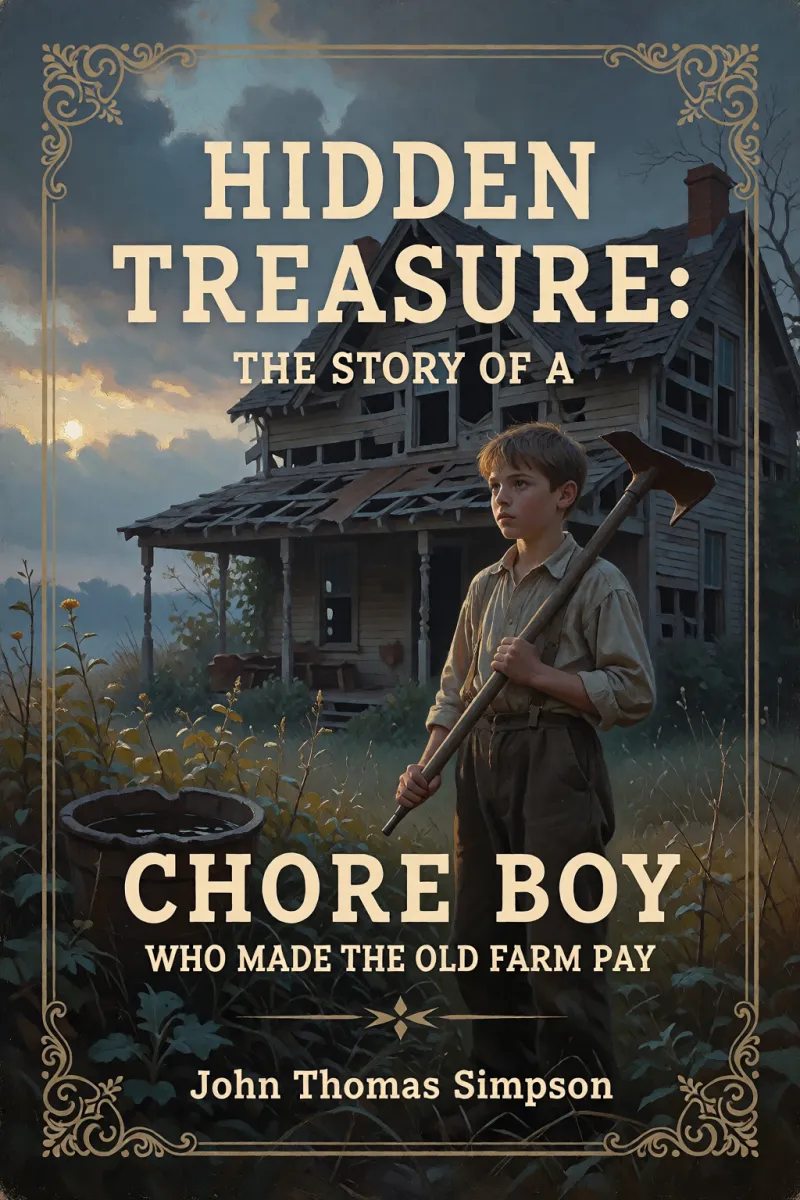 Cover of Hidden Treasure: The Story of a Chore Boy Who Made the Old Farm Pay by John Thomas Simpson
