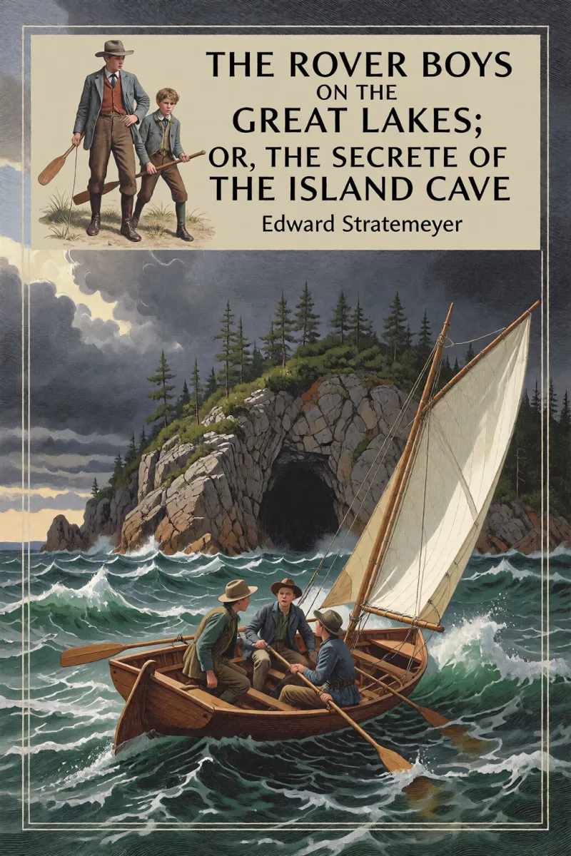Cover of The Rover Boys on the Great Lakes; Or, The Secret of the Island Cave by Edward Stratemeyer