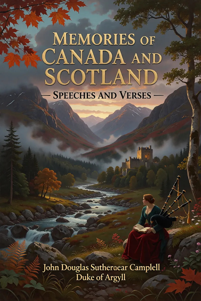 Cover of Memories of Canada and Scotland — Speeches and Verses by John Douglas Sutherland Campbell Duke of Argyll