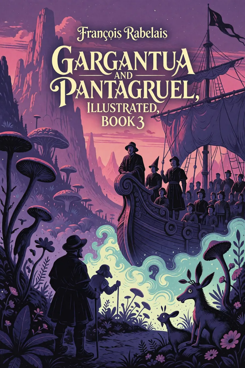 Cover of Gargantua and Pantagruel, Illustrated, Book 3 by François Rabelais