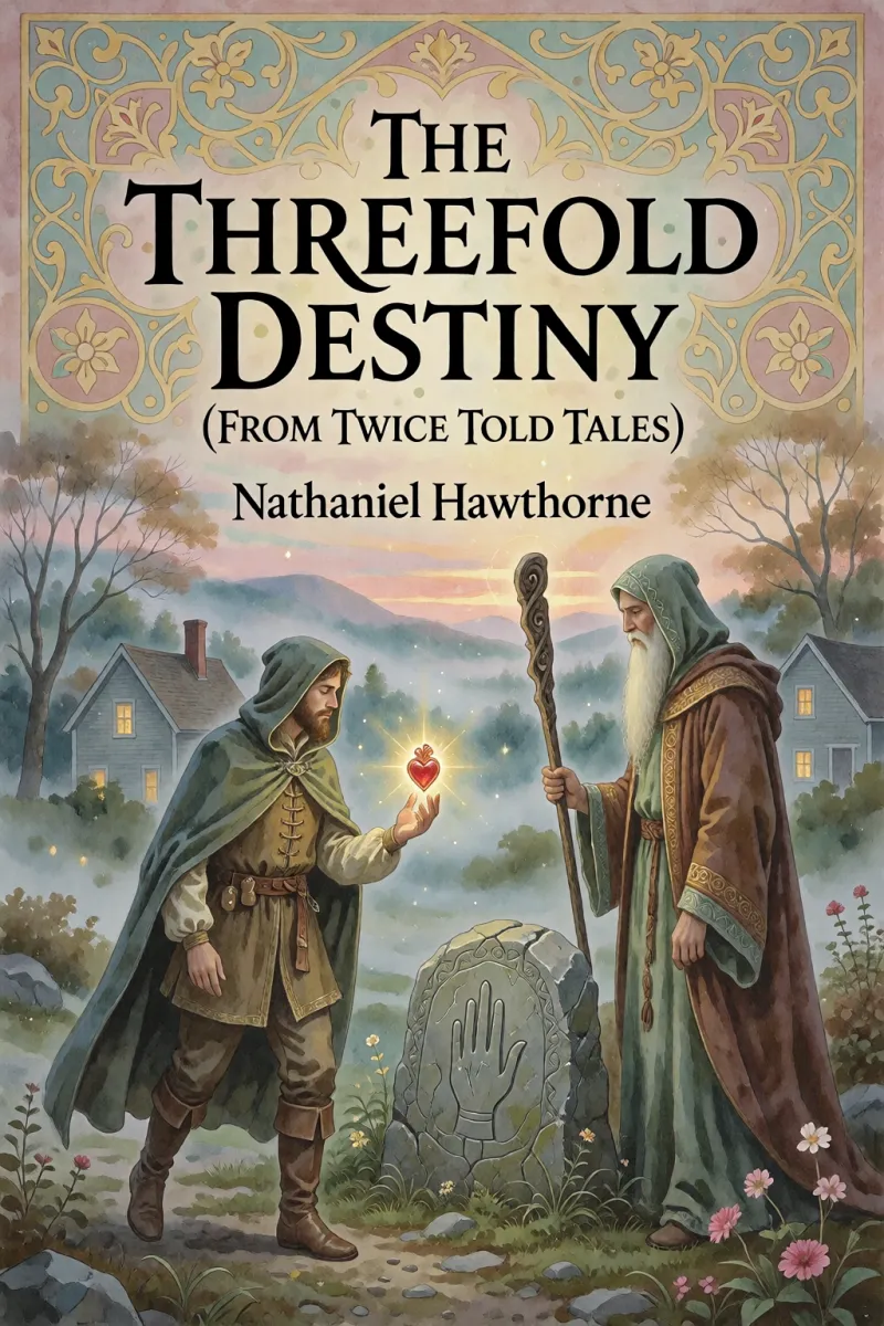 Cover of The Threefold Destiny (From "Twice Told Tales") by Nathaniel Hawthorne