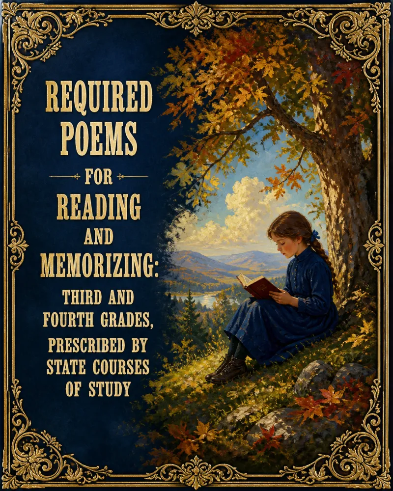 Cover of Required Poems for Reading and Memorizing: Third and Fourth Grades, Prescribed by State Courses of Study by Anonymous