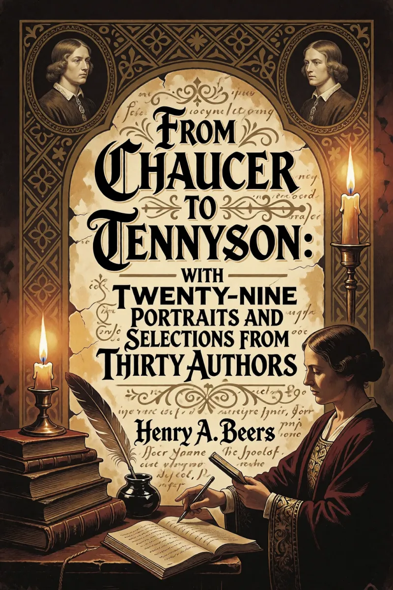 Cover of From Chaucer to Tennyson: With Twenty-Nine Portraits and Selections from Thirty Authors by Henry A. Beers