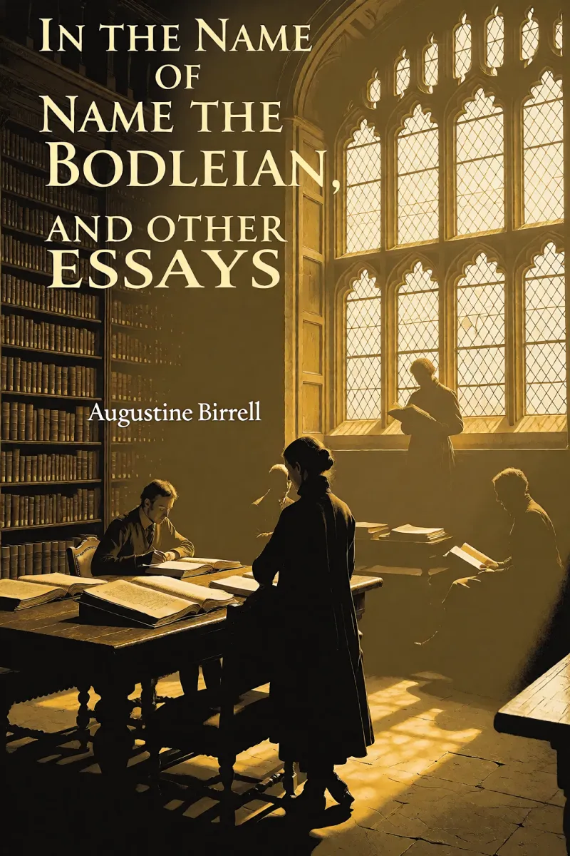 Cover of In the Name of the Bodleian, and Other Essays by Augustine Birrell