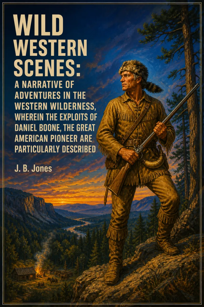Cover of Wild Western Scenes: A Narrative of Adventures in the Western Wilderness, Wherein the Exploits of Daniel Boone, the Great American Pioneer are Particularly Described by J. B. Jones