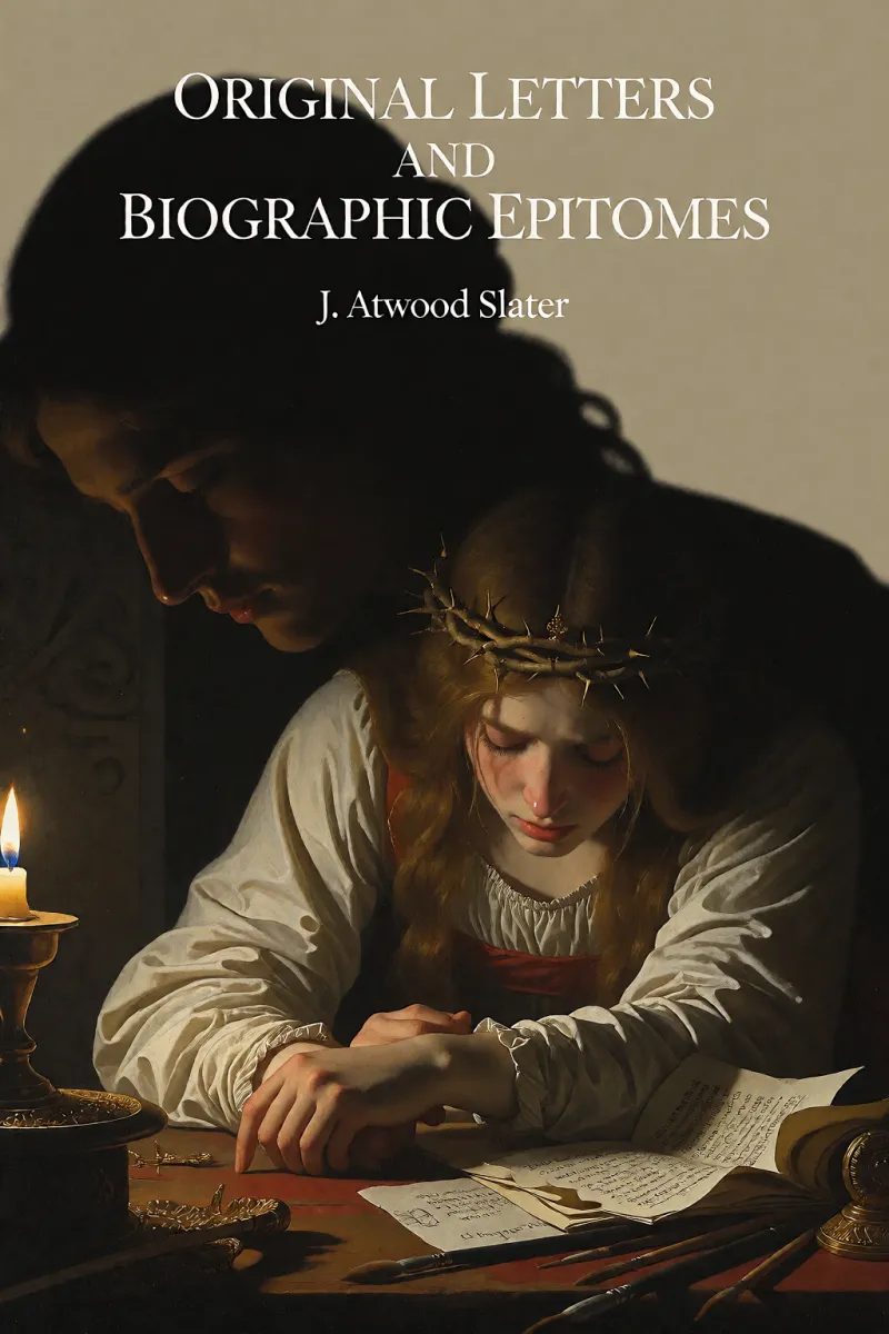 Cover of Original Letters and Biographic Epitomes by J. Atwood Slater
