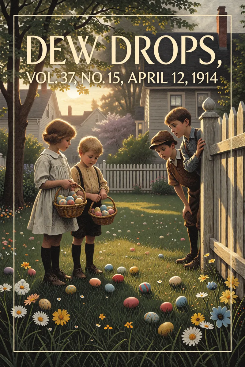 Cover of Dew Drops, Vol. 37, No. 15, April 12, 1914 by Various