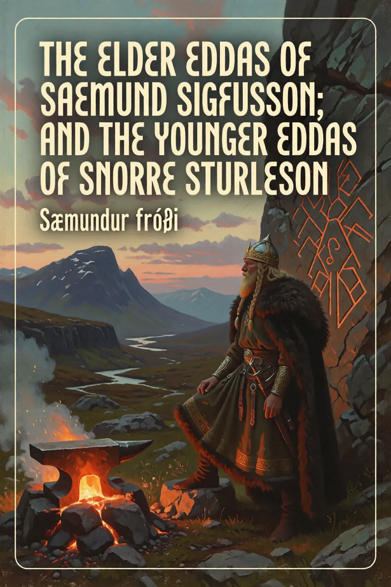 Cover of The Elder Eddas of Saemund Sigfusson; and the Younger Eddas of Snorre Sturleson by Sæmundur fróði