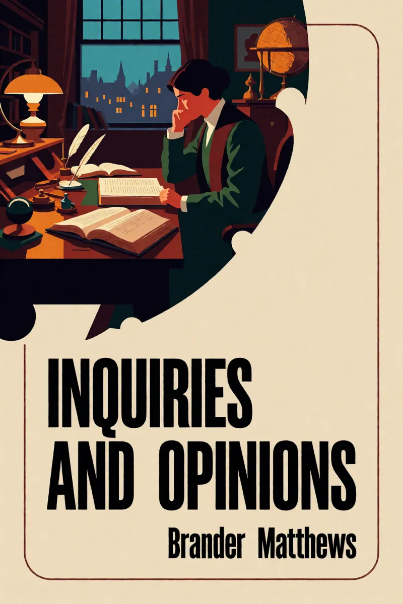 Cover of Inquiries and Opinions by Brander Matthews