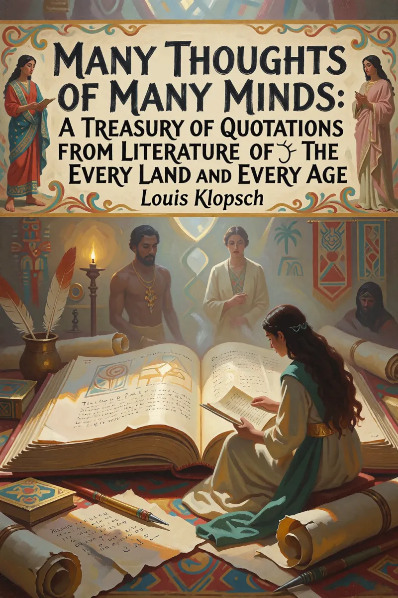 Cover of Many Thoughts of Many Minds: A Treasury of Quotations from the Literature of Every Land and Every Age by Louis Klopsch