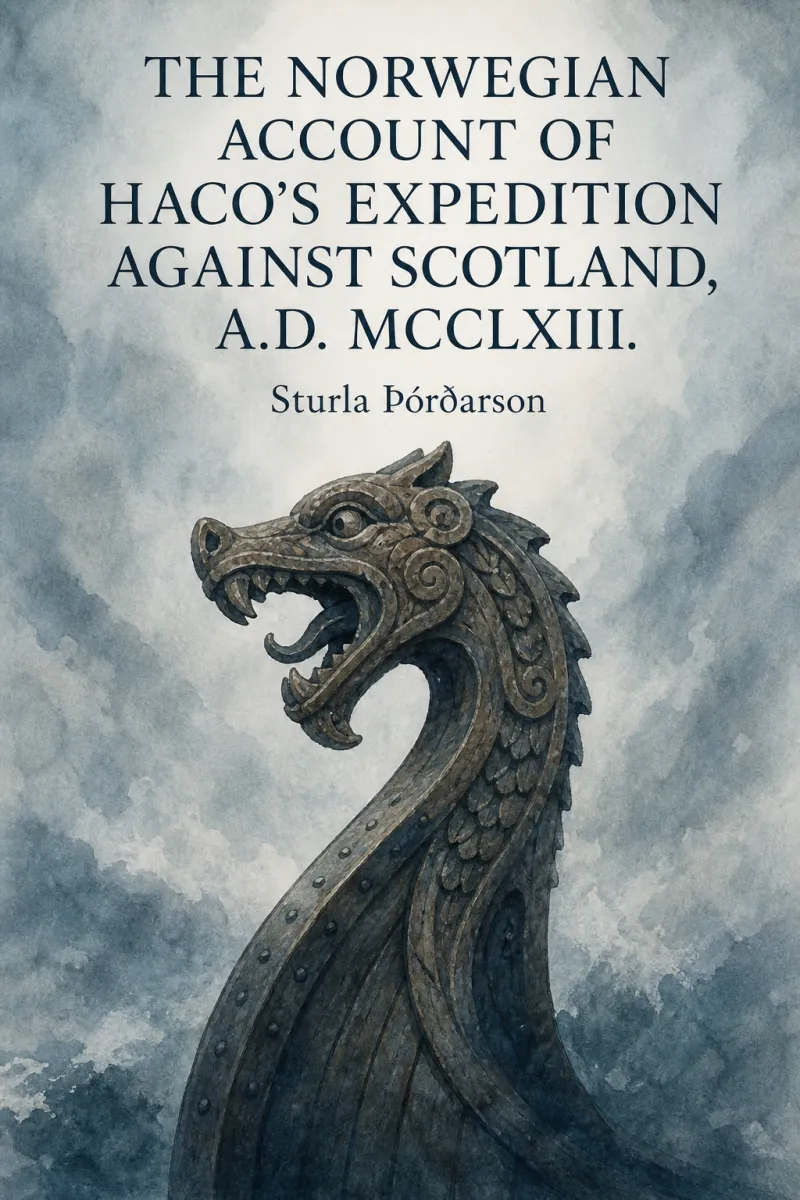 Cover of The Norwegian account of Haco's expedition against Scotland, A.D. MCCLXIII. by Sturla Þórðarson