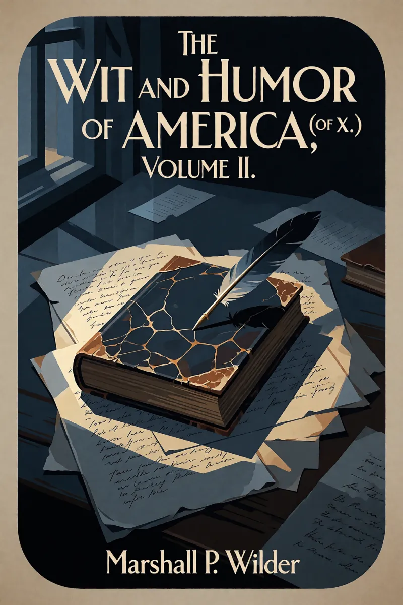 Cover of The Wit and Humor of America, Volume II. (of X.) by Marshall P. Wilder