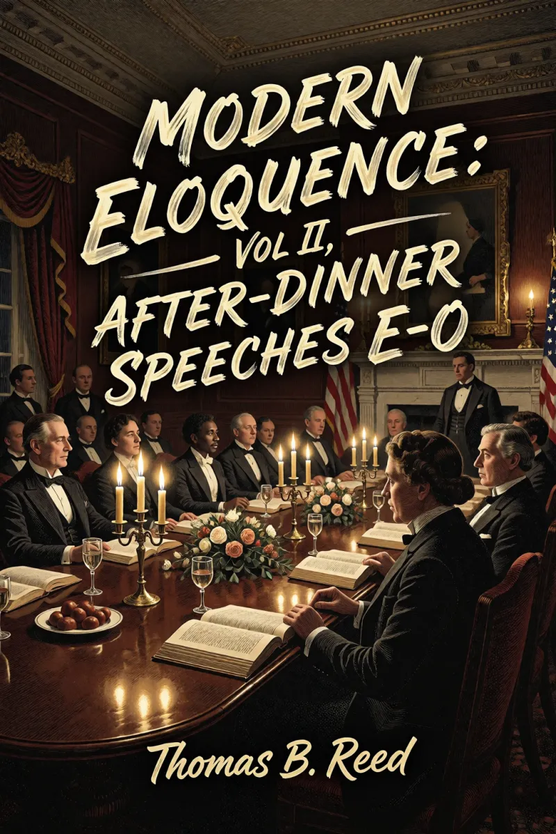Cover of Modern Eloquence: Vol II, After-Dinner Speeches E-O by Thomas B. Reed