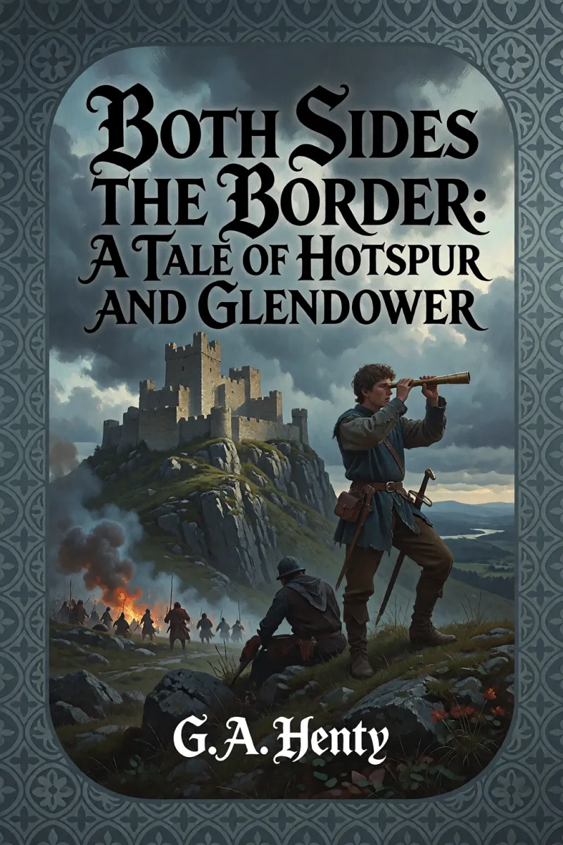 Cover of Both Sides the Border: A Tale of Hotspur and Glendower by G. A. Henty