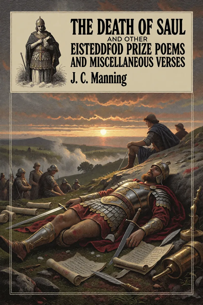 Cover of The Death of Saul and other Eisteddfod Prize Poems and Miscellaneous Verses by J. C. Manning