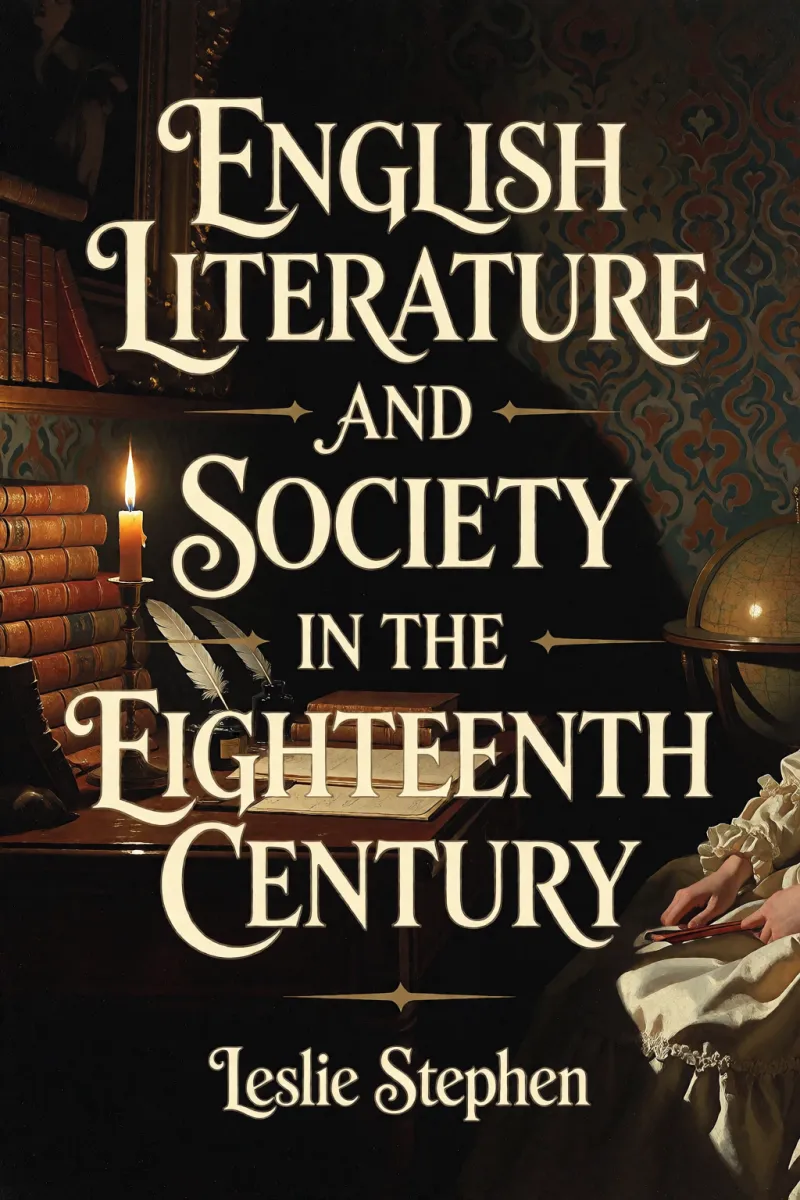Cover of English Literature and Society in the Eighteenth Century by Leslie Stephen