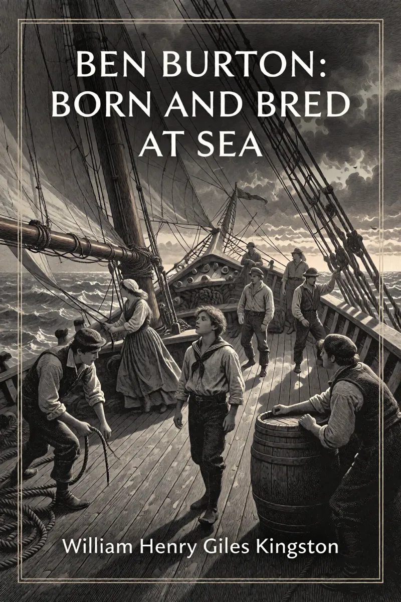 Cover of Ben Burton: Born and Bred at Sea by William Henry Giles Kingston