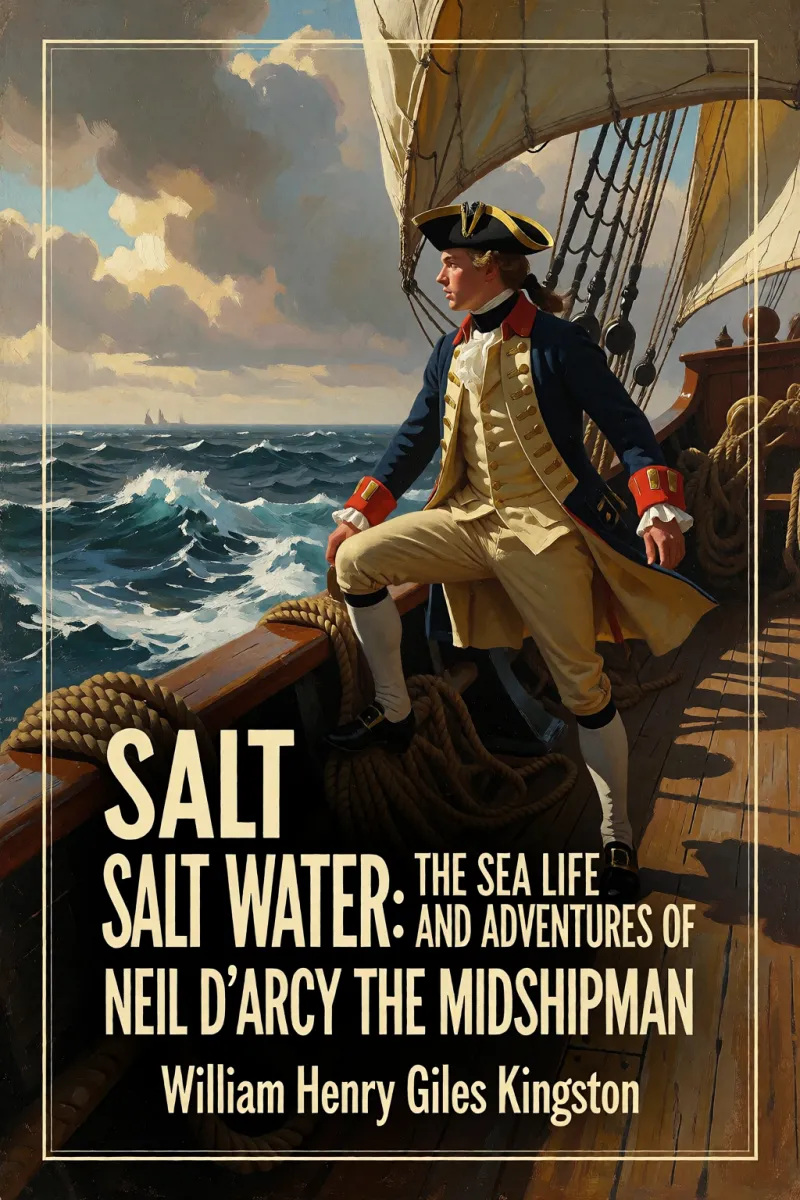 Cover of Salt Water: The Sea Life and Adventures of Neil D'Arcy the Midshipman by William Henry Giles Kingston