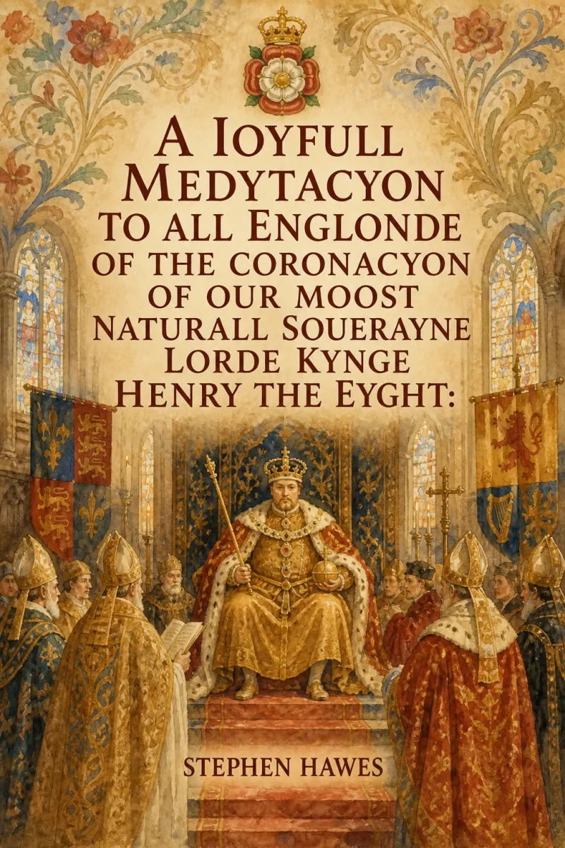 Cover of A Ioyfull medytacyon to all Englonde of the coronacyon of our moost naturall souerayne lorde kynge Henry the eyght: (A Joyful Meditation of the Coronation of King Henry the Eighth) by Stephen Hawes