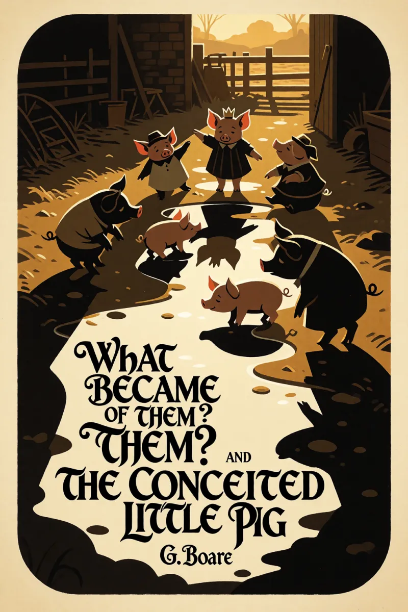 Cover of What Became of Them? and, The Conceited Little Pig by G. Boare
