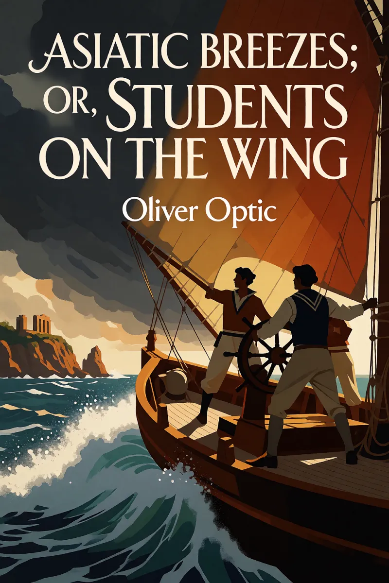 Cover of Asiatic Breezes; Or, Students on The Wing by Oliver Optic