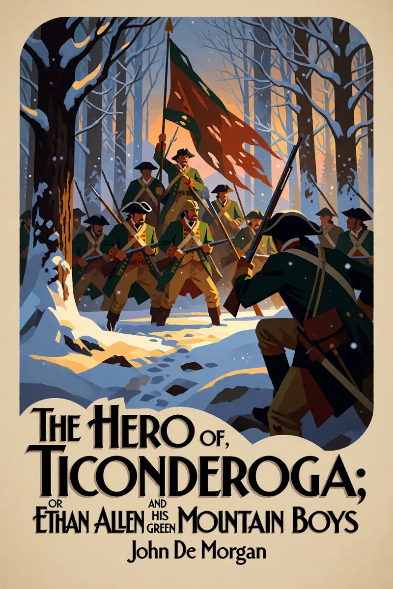Cover of The Hero of Ticonderoga; or, Ethan Allen and His Green Mountain Boys by John De Morgan