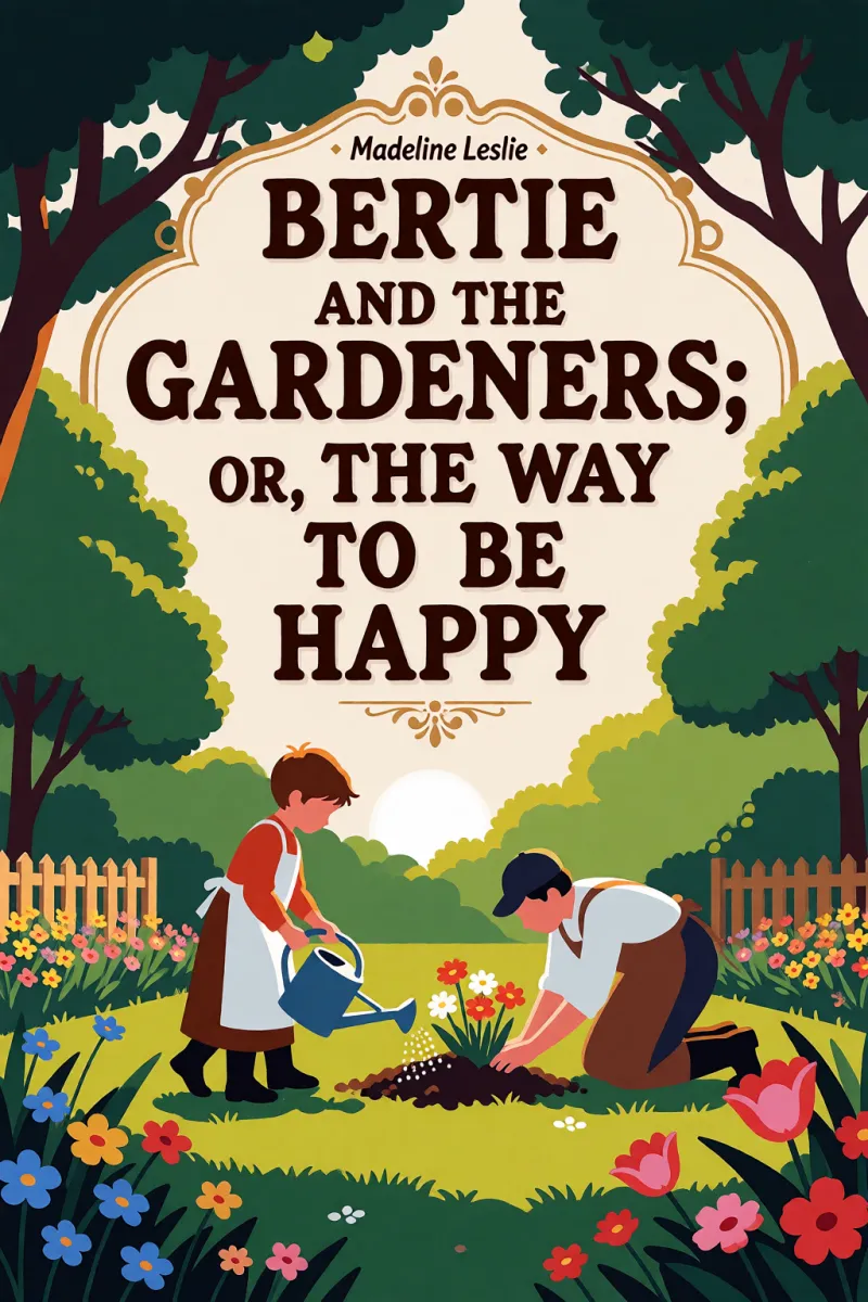 Cover of Bertie and the Gardeners; or, The Way to be Happy by Madeline Leslie