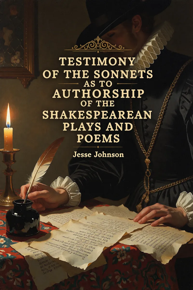 Cover of Testimony of the Sonnets as to the Authorship of the Shakespearean Plays and Poems by Jesse Johnson