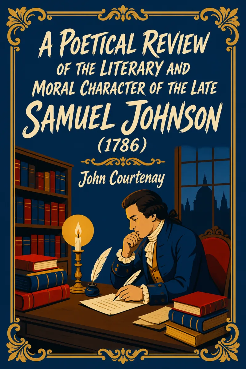 Cover of A Poetical Review of the Literary and Moral Character of the late Samuel Johnson (1786) by John Courtenay