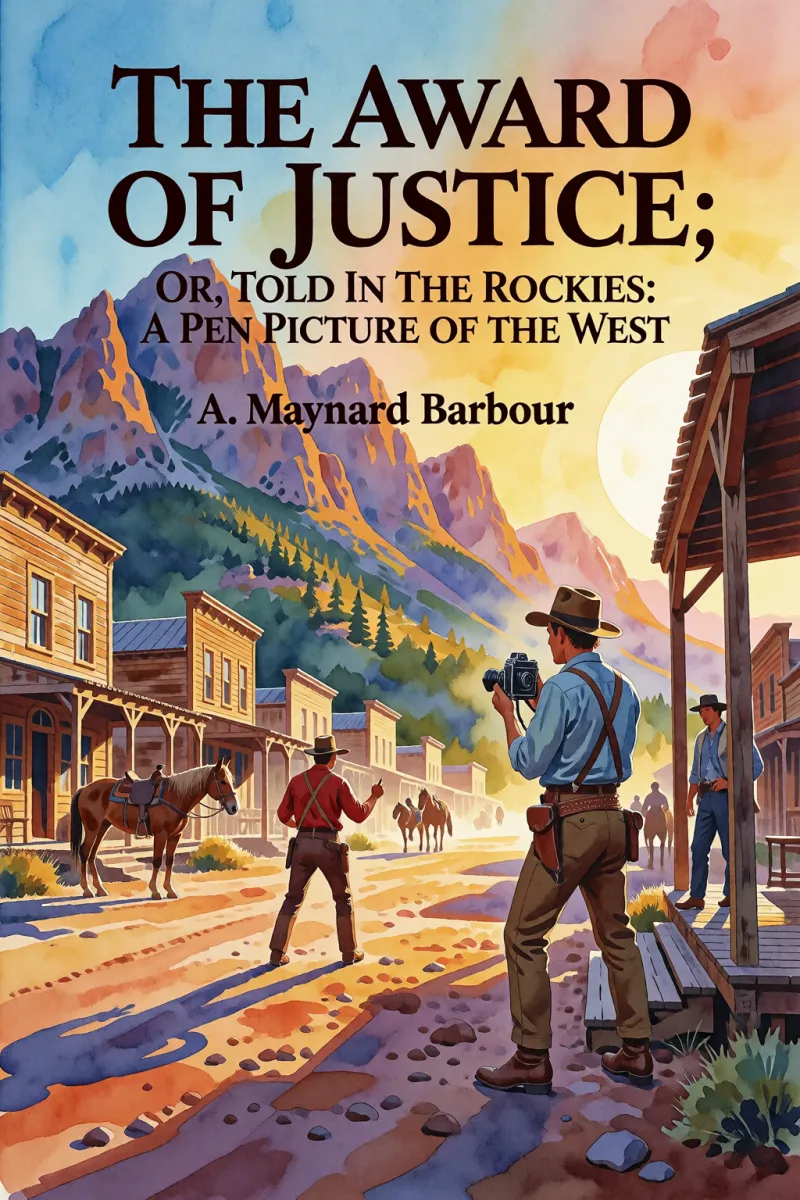 Cover of The Award of Justice; Or, Told in the Rockies: A Pen Picture of the West by A. Maynard Barbour