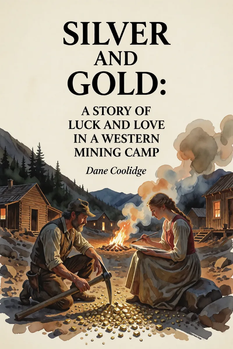 Cover of Silver and Gold: A Story of Luck and Love in a Western Mining Camp by Dane Coolidge