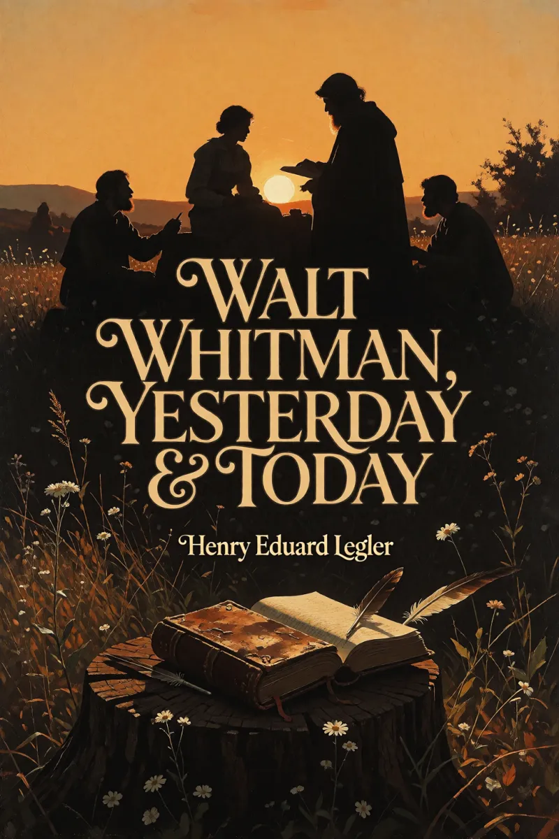 Cover of Walt Whitman, Yesterday & Today by Henry Eduard Legler