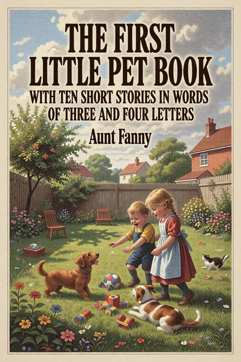 Cover of The First Little Pet Book with Ten Short Stories in Words of Three and Four Letters by Aunt Fanny