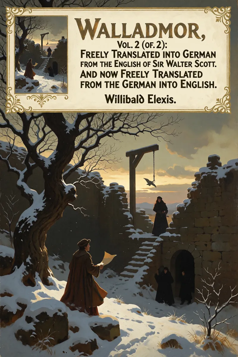 Cover of Walladmor, Vol. 2 (of 2): "Freely Translated into German from the English of Sir Walter Scott." And Now Freely Translated from the German into English. by Willibald Alexis