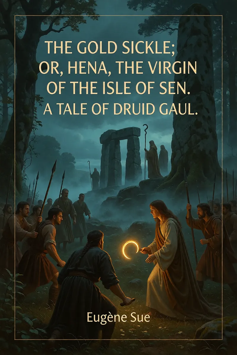 Cover of The Gold Sickle; Or, Hena, The Virgin of The Isle of Sen. A Tale of Druid Gaul by Eugène Sue