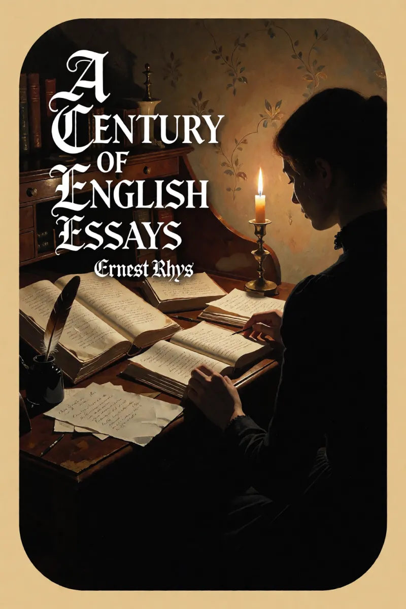 Cover of A century of English essays by Ernest Rhys