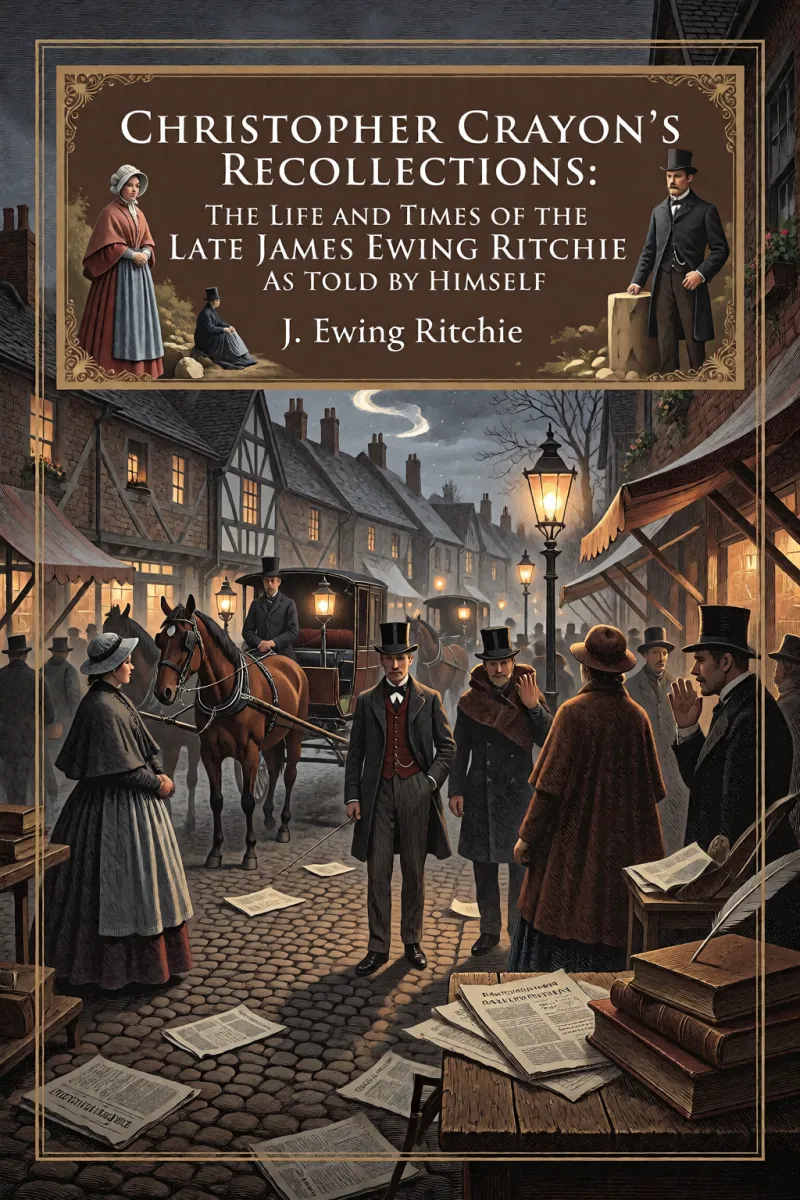 Cover of Christopher Crayon's Recollections: The Life and Times of the late James Ewing Ritchie as told by himself by J. Ewing Ritchie