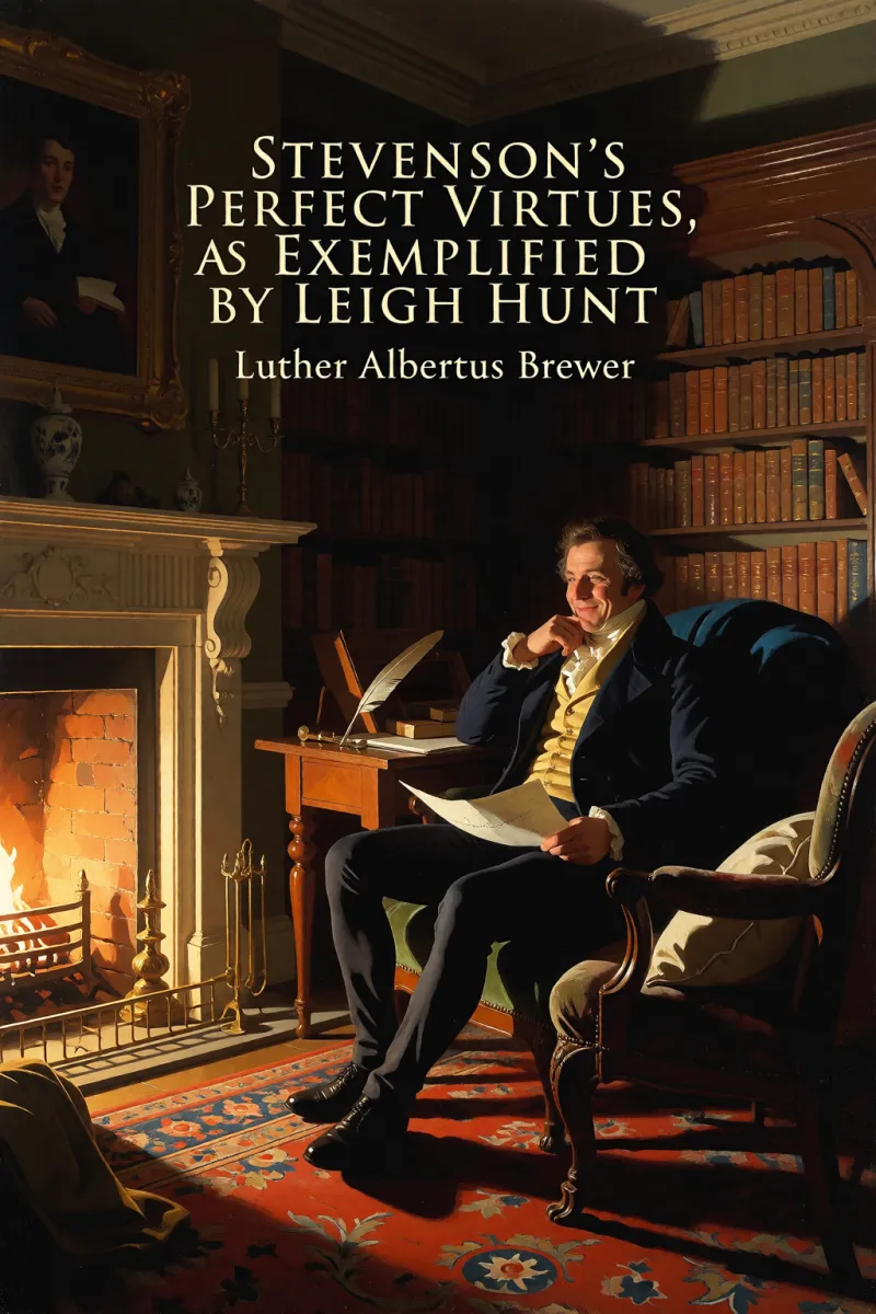 Cover of Stevenson's Perfect Virtues, as Exemplified by Leigh Hunt by Luther Albertus Brewer