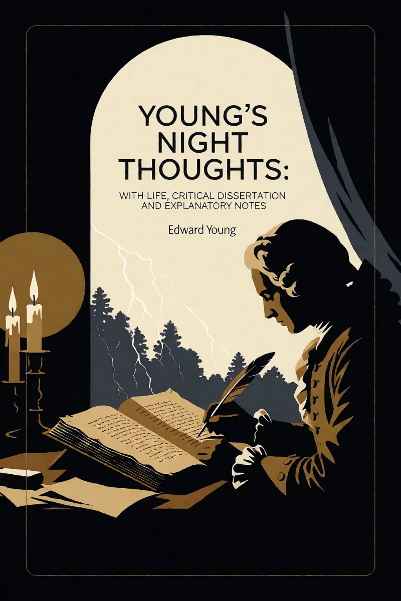 Cover of Young's Night Thoughts: With Life, Critical Dissertation and Explanatory Notes by Edward Young