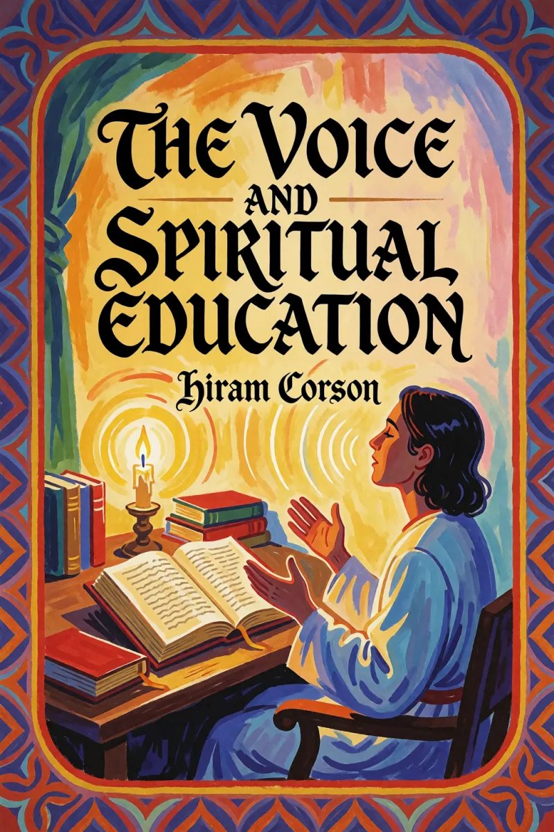Cover of The Voice and Spiritual Education by Hiram Corson