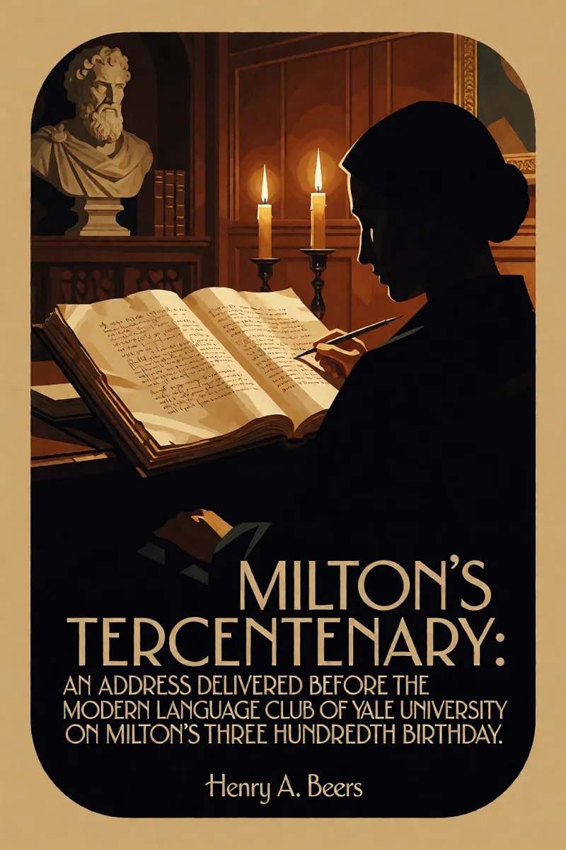 Cover of Milton's Tercentenary: An address delivered before the Modern Language Club of Yale University on Milton's Three Hundredth Birthday. by Henry A. Beers