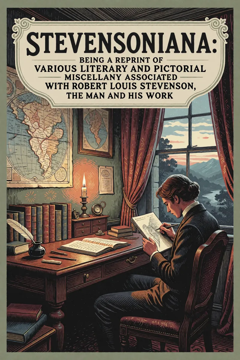 Cover of Stevensoniana: Being a Reprint of Various Literary and Pictorial Miscellany Associated with Robert Louis Stevenson, the Man and His Work by Various