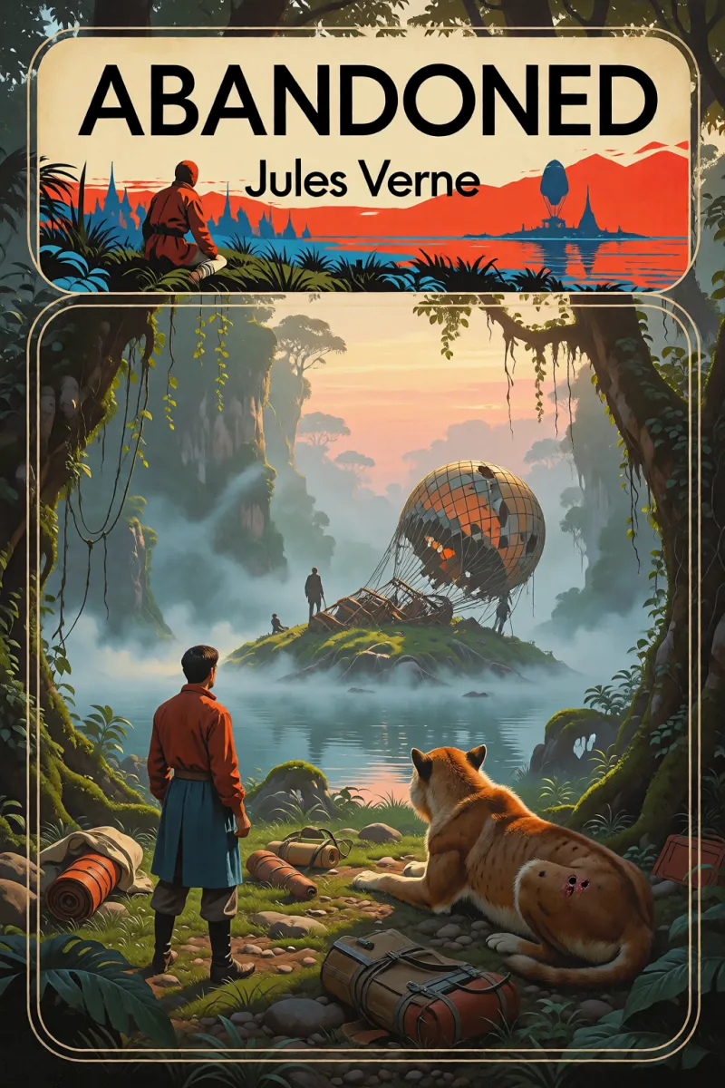 Cover of Abandoned by Jules Verne