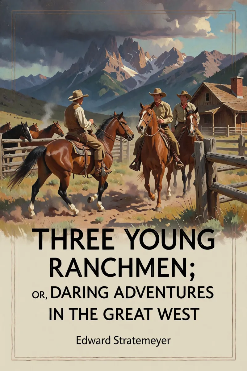 Cover of Three Young Ranchmen; or, Daring Adventures in the Great West by Edward Stratemeyer