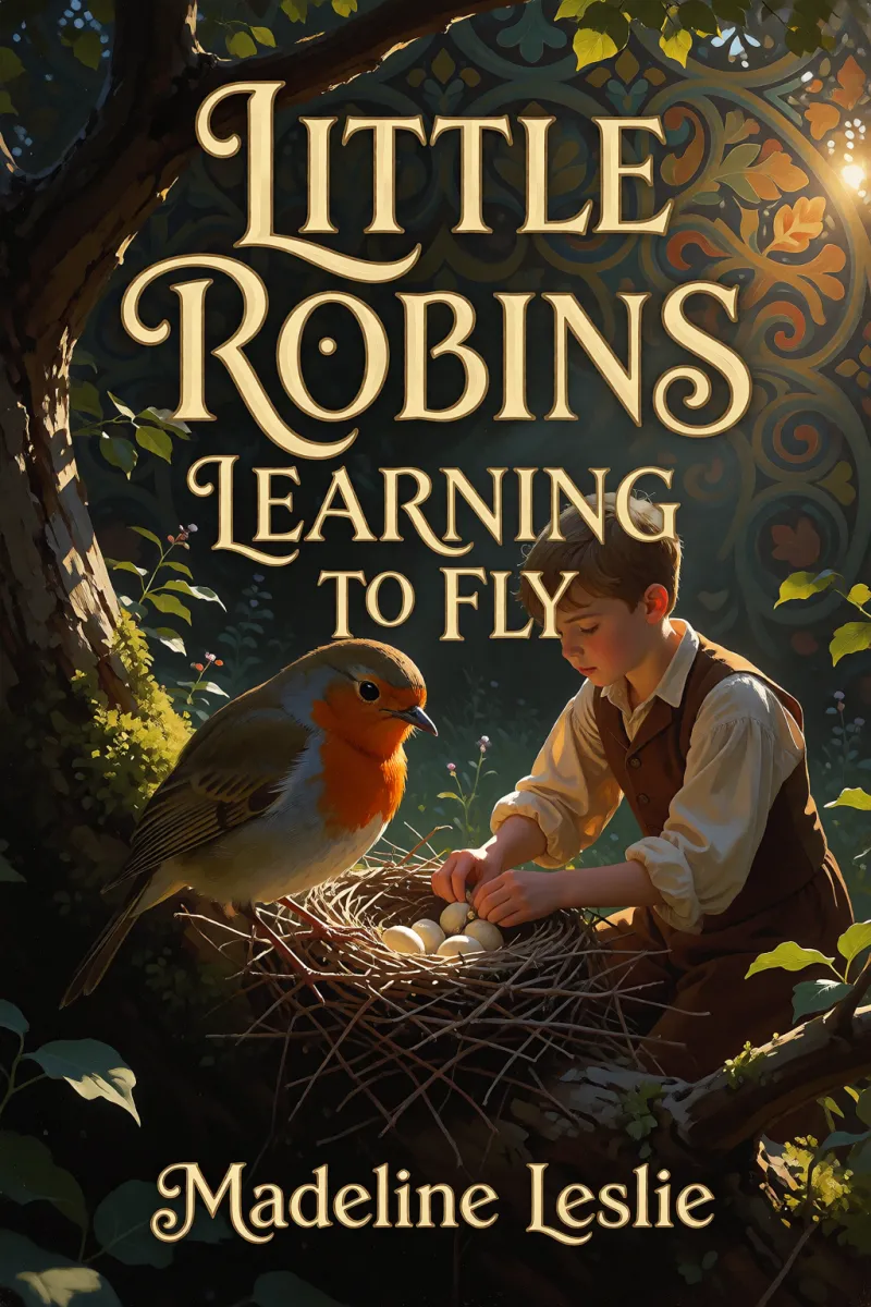 Cover of Little Robins Learning to Fly by Madeline Leslie