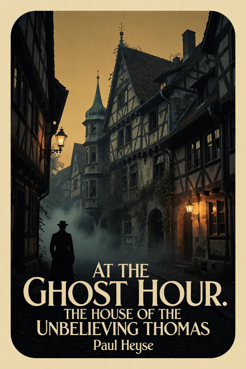 Cover of At the Ghost Hour. The House of the Unbelieving Thomas by Paul Heyse