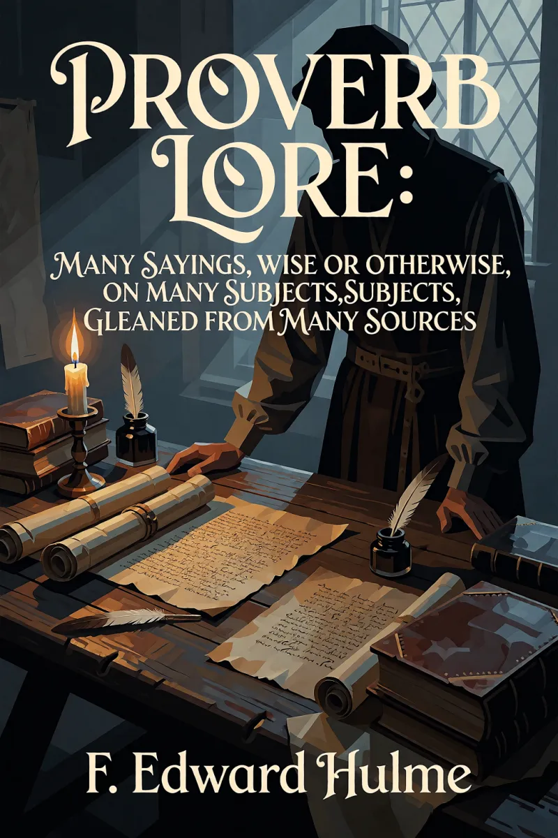 Cover of Proverb Lore: Many sayings, wise or otherwise, on many subjects, gleaned from many sources by F. Edward Hulme