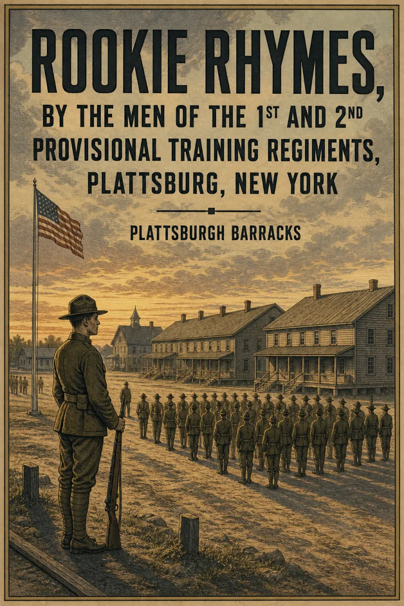 Cover of Rookie rhymes, by the men of the 1st and 2nd provisional training regiments, Plattsburg, New York by Plattsburgh Barracks