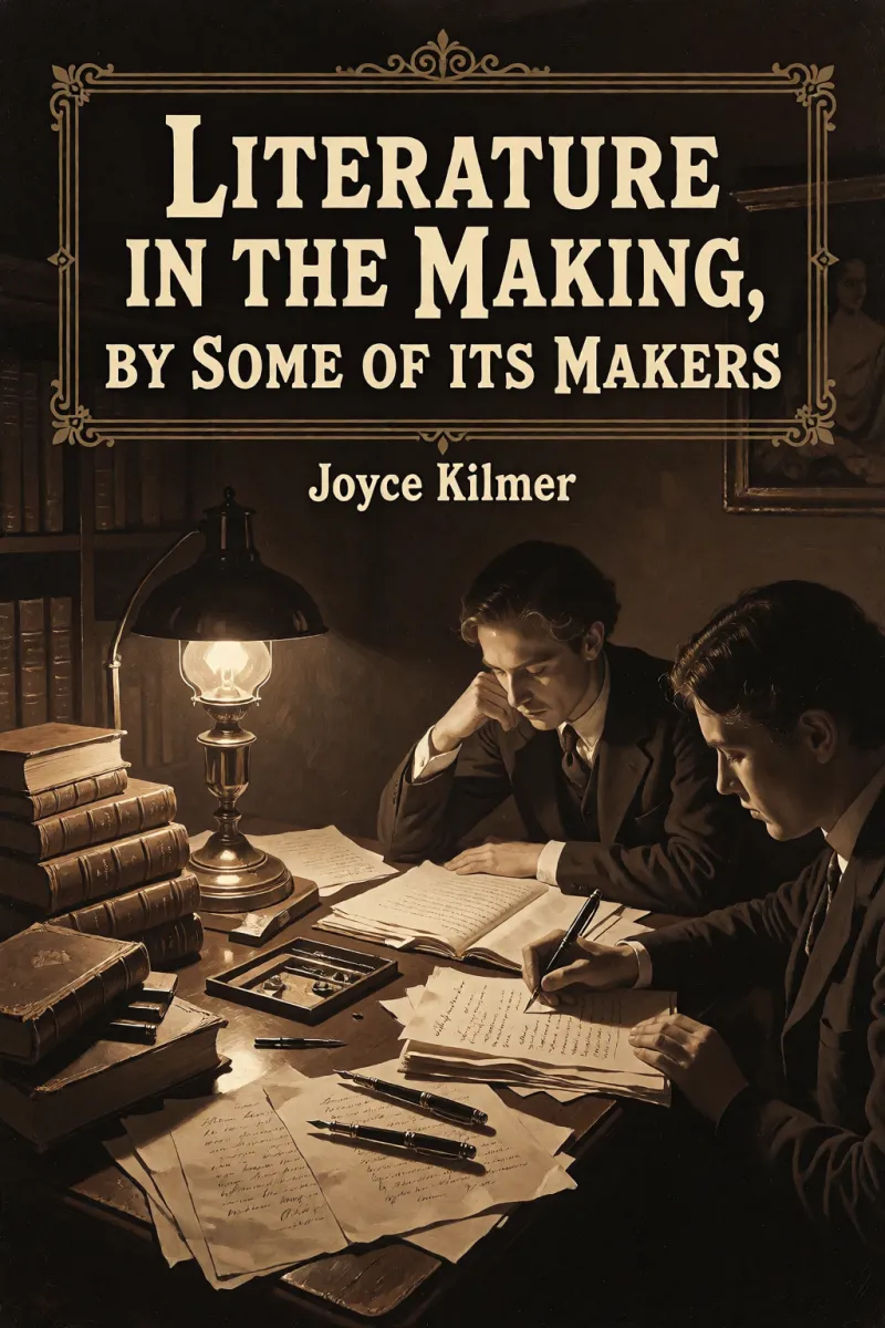 Cover of Literature in the Making, by Some of Its Makers by Joyce Kilmer
