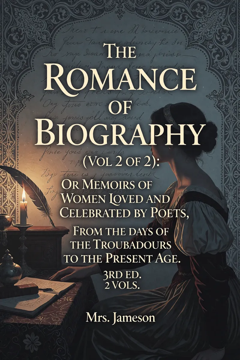 Cover of The Romance of Biography (Vol 2 of 2): or Memoirs of Women Loved and Celebrated by Poets, from the Days of the Troubadours to the Present Age. 3rd ed. 2 Vols. by Mrs. Jameson